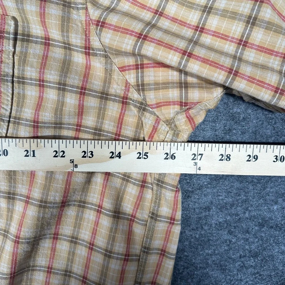 Carhartt Mens Plaid Short Sleeve Button Up Shirt Casual Workwear Size‎ 2XL